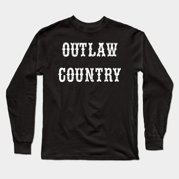 Outlaw country Long Sleeve T-Shirt by KubikoBakhar